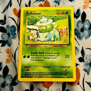 A old school Pokemon card from 1995 if you’re a collector highly recommend